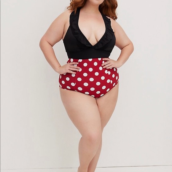 TORRID RUFFLED ONE-PIECE SWIMSUIT - DISNEY MINNIE MOUSE SIZE 4! - Picture 2 of 5